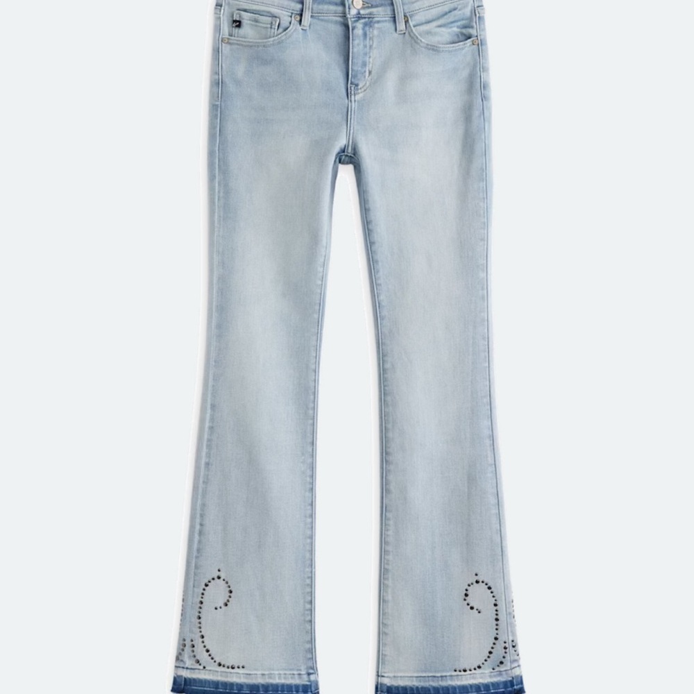 Light Blue Embellished Women's Jeans